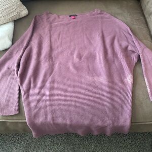 Vince Camuto Mauve Crew Neck Sweater